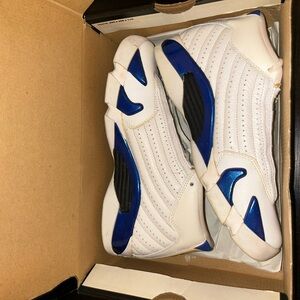 Jordan White and Blue Sneakers